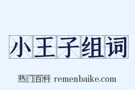 小王子组词是什么意思的图片